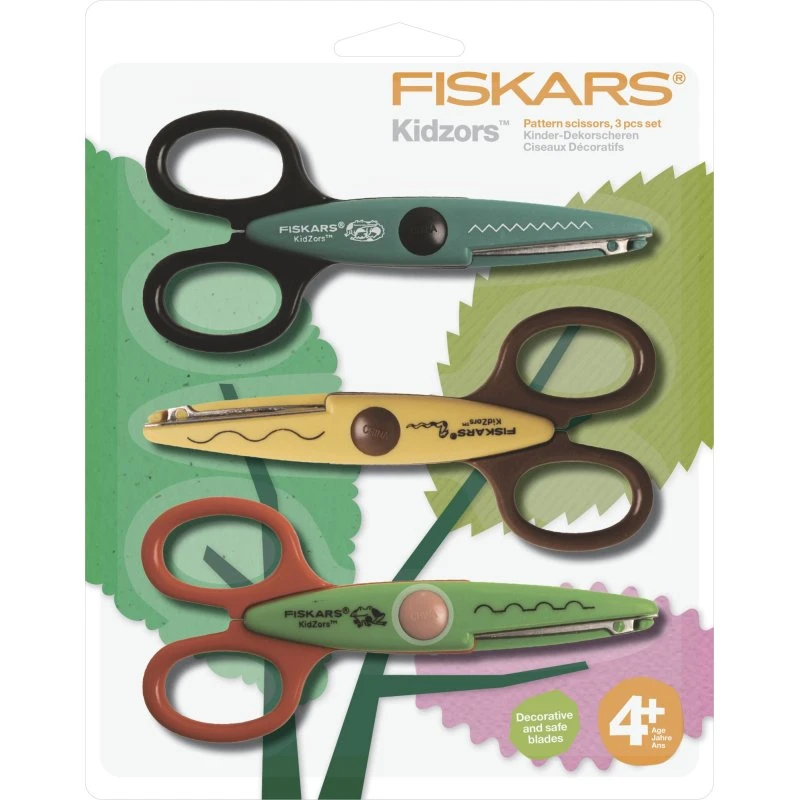 Fiskars Tijeras Zigzag Kidzors Animales x3