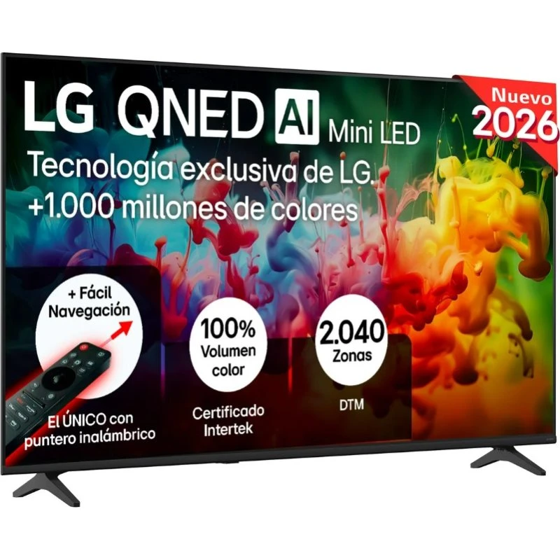 LG 65QNED70B6C Smart TV QNED MiniLED 65" 4K α7 AI Gen9 Negro