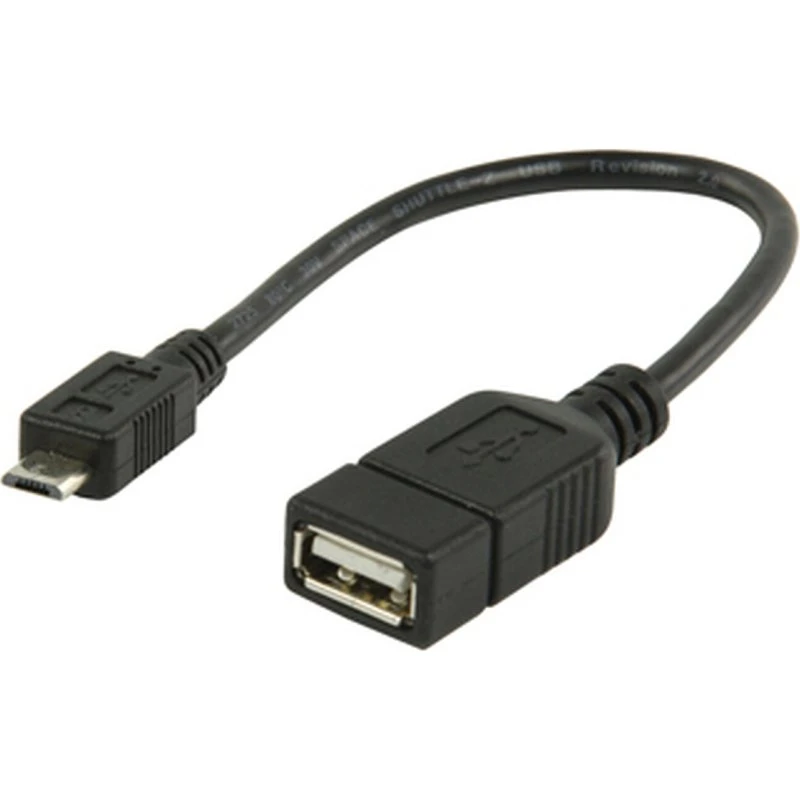 Marca Cable OTG USB A Hembra a Micro B Macho 0,2m