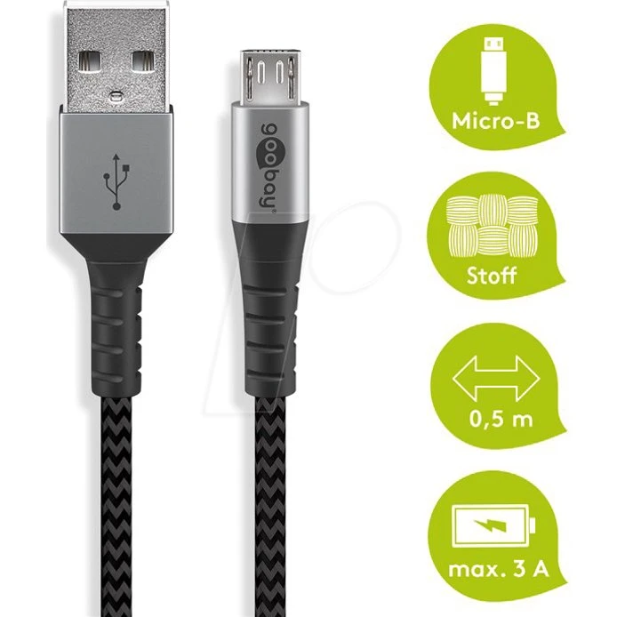 Marca: Cable USB-A a Micro-B 0,5 m
