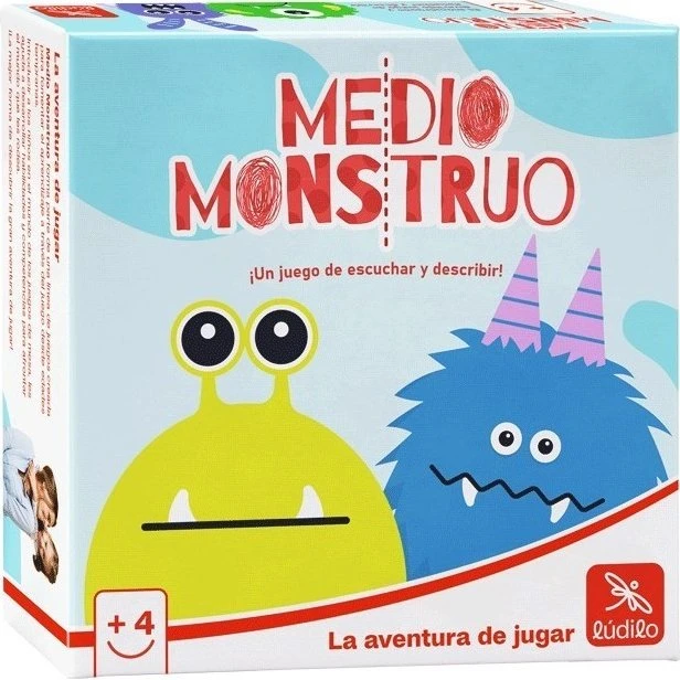 Ludilo Medio Monstruo - Juego de Cartas para Niños
