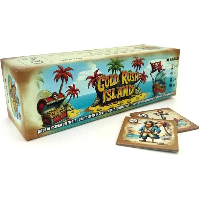 GDM Games Gold Rush Island - Juego de mesa para toda la familia