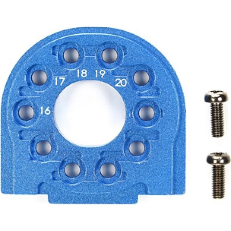 Tamiya TT-02/B Soporte Motor Aluminio Azul Anodizado