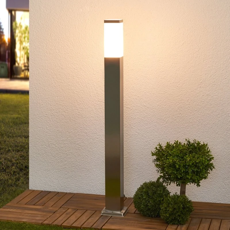 Lorian Lámpara de Jardín Lindby H100 Acero Inoxidable