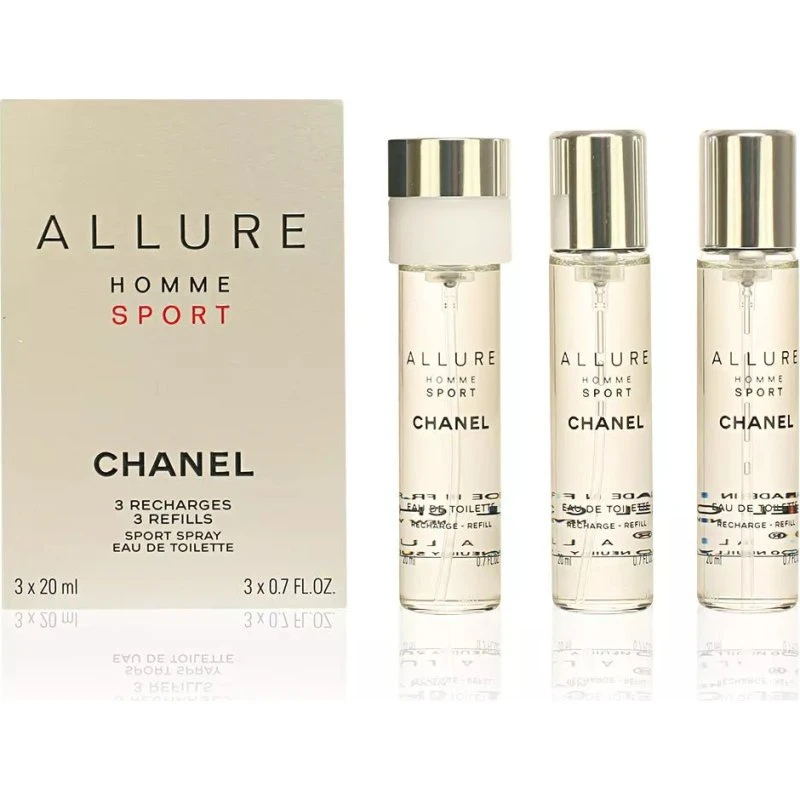 Chanel Allure Homme Sport Eau de Toilette Refills 3 x 20 ml