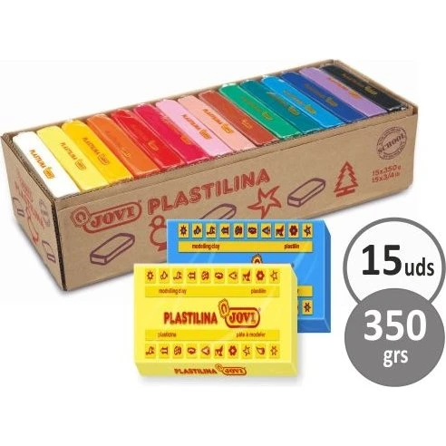 Jovi Plastilina 72 Surtida 350g x15