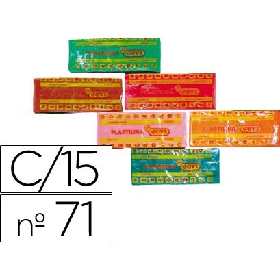 Jovi 71 Plastilina Surtida Mediana 15 Unidades