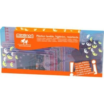 Miniland Set Euros: 28 Billetes y 30 Monedas