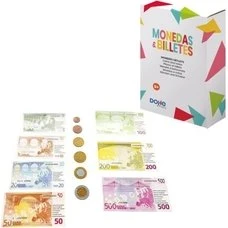 DOHE Monedas y Billetes de Euro Plástico