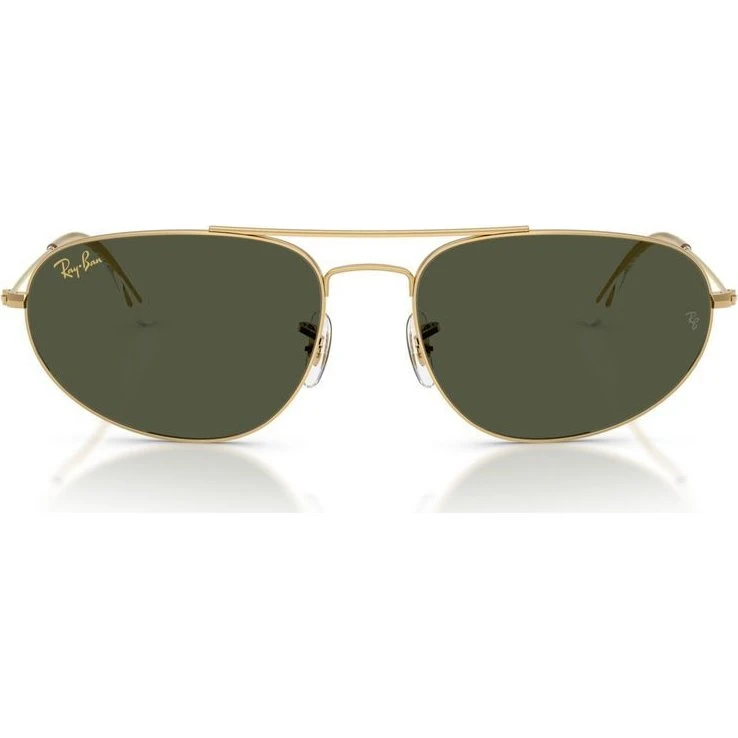 Ray-Ban RB 3945 Gafas de Sol Unisex Oro y Lentes Verdes