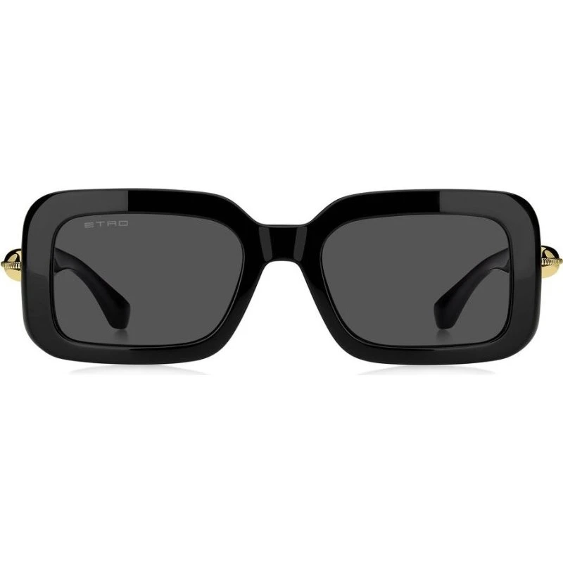 Etro 0132/S Gafas de Sol Cuadradas para Mujer en Color Negro