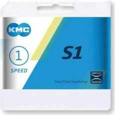 KMC S1 Wide RB 1/2x1/8 Plata 112 Eslabones