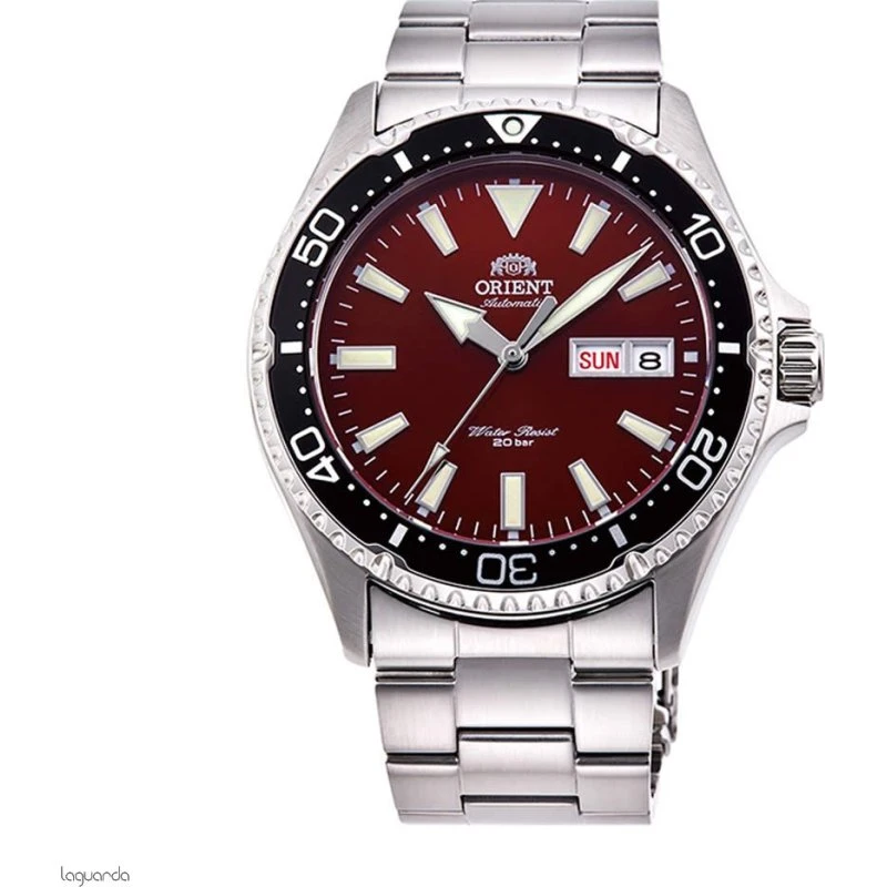 Orient Mako III Kamasu 42 mm Granate Oscuro