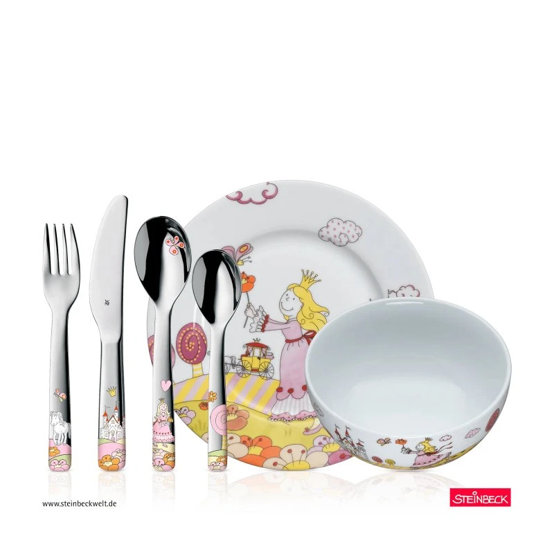 Set de Cubiertos Infantil WMF Princess Anneli, 6 Piezas