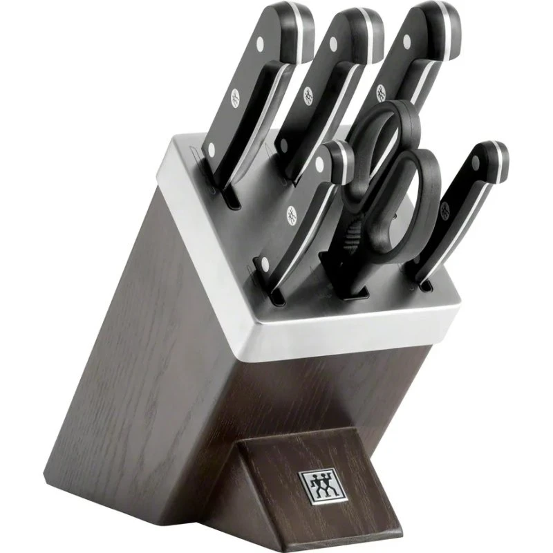Zwilling Gourmet Set de Cuchillos de 7 Piezas con Bloque de Afilado
