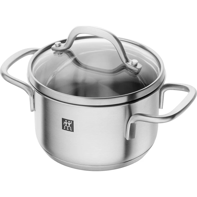 ZWILLING Pico Cacerola de Acero Inoxidable 12 cm con Tapa de Vidrio
