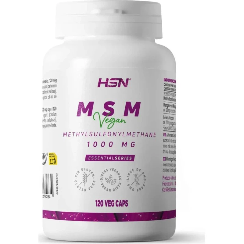 HSN MSM 1000mg 120 Cápsulas