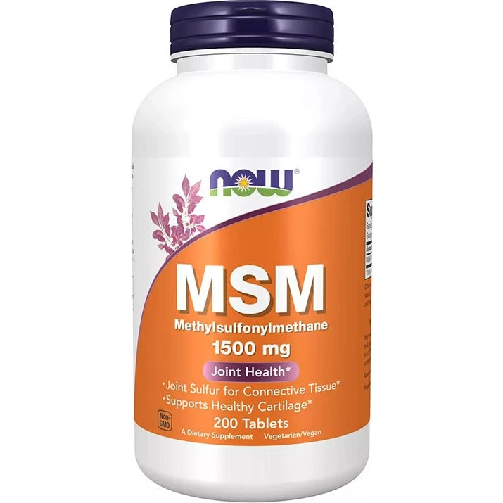 Now Foods MSM 1500 mg 200 comprimidos