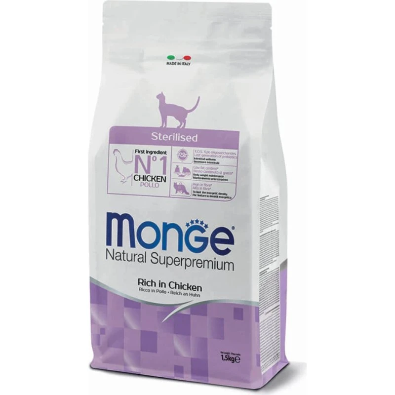 Monge Natura Superpremium Sterilised Pollo - 1,5 kg