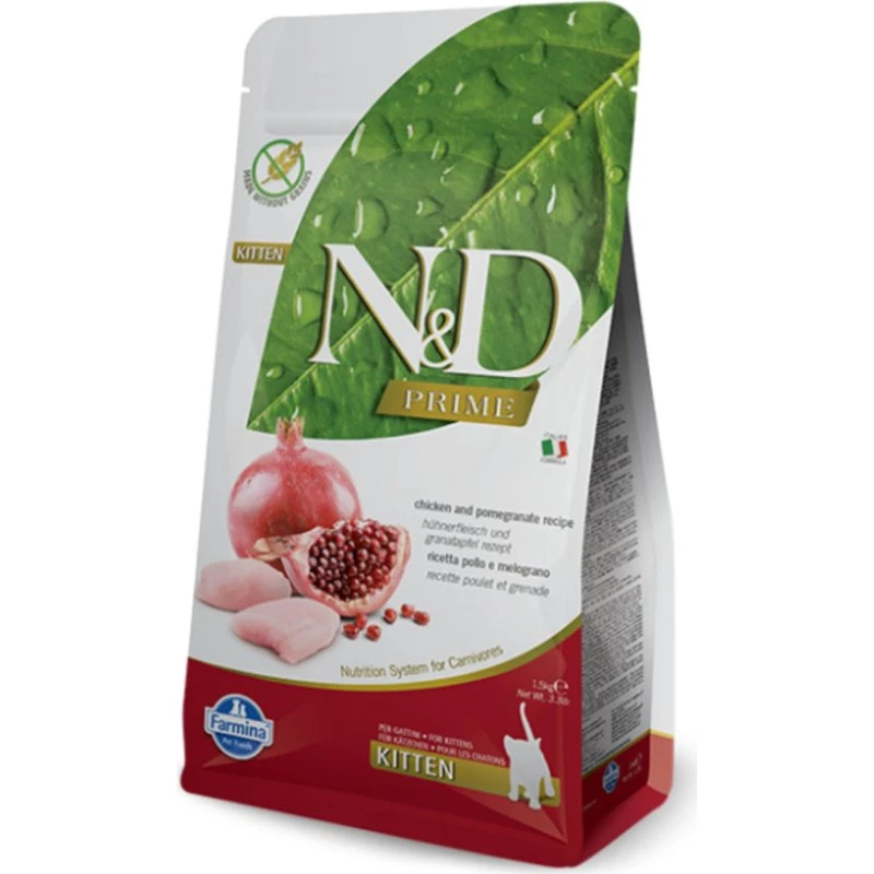 Farmina N&D Kitten Prime Pollo y Granada Alimento Seco 1,5kg