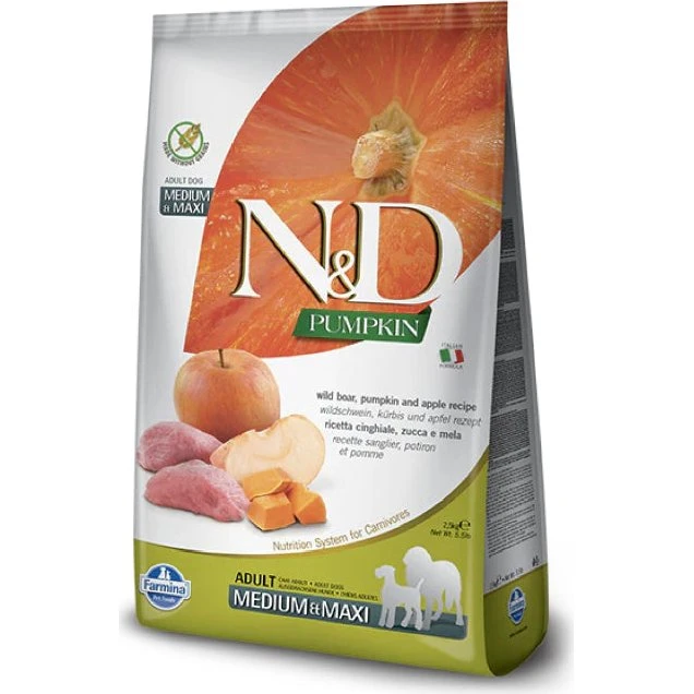 Farmina N&D Pumpkin Jabalí y Manzana para Perros Adultos 12 kg