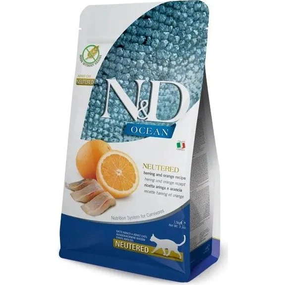 Farmina N&D Cat Ocean Neutered Arenque y Naranja 1,5kg