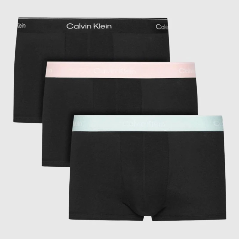 Calvin Klein Bóxers 3PK Tiro Bajo Negros