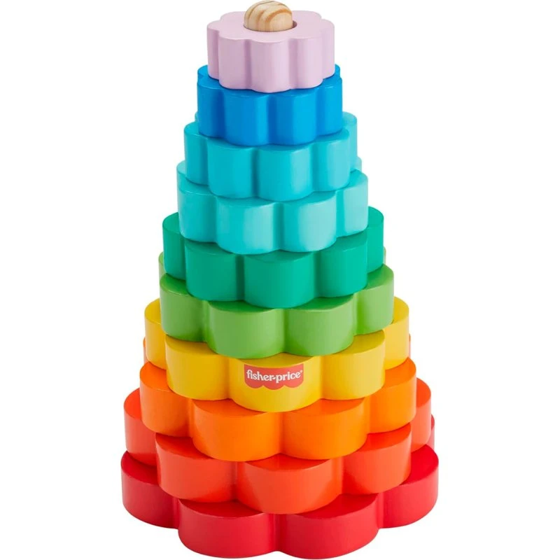 Fisher-Price Pirámide Madera Aros Apilable