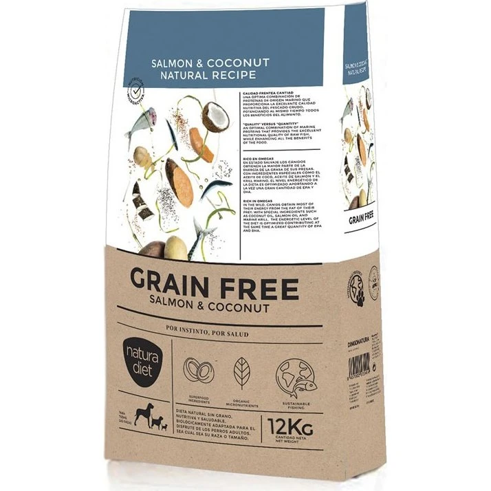 Natura Diet Salmón & Coco Sin Grano 3kg