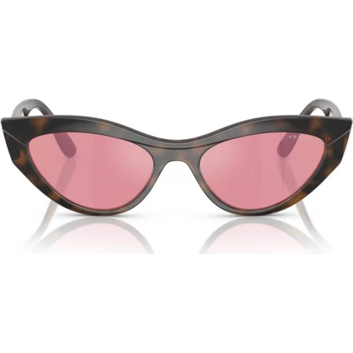 Vogue Vo 5637SU Gafas de Sol Mujer Marrón con Lente Rosa Cat Eye