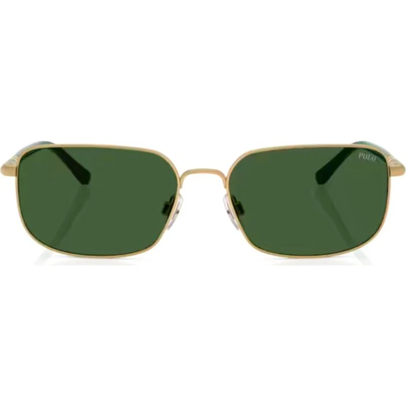 Polo Ralph Lauren PH3159 Gafas de Sol Cuadradas de Metal Oro