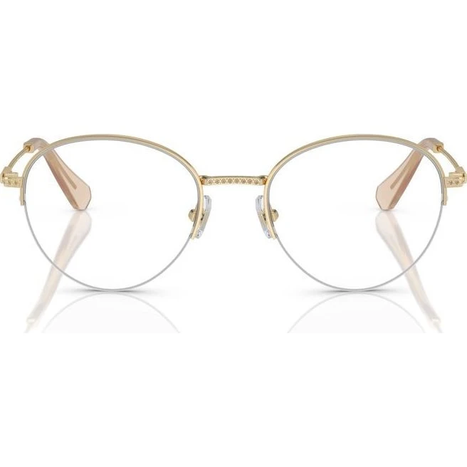 Swarovski SK1004 Gafas de Vista Mujer Oro Redondas