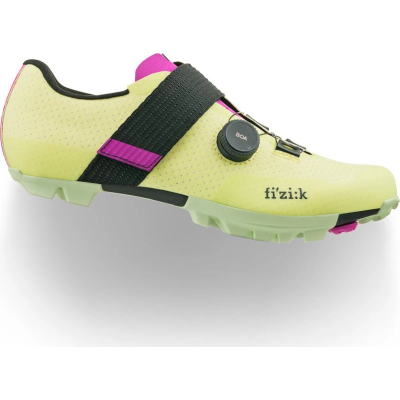 Zapatillas Fizik Vento Ferox Carbon 2025 - Amarillo Lila - Talla 46