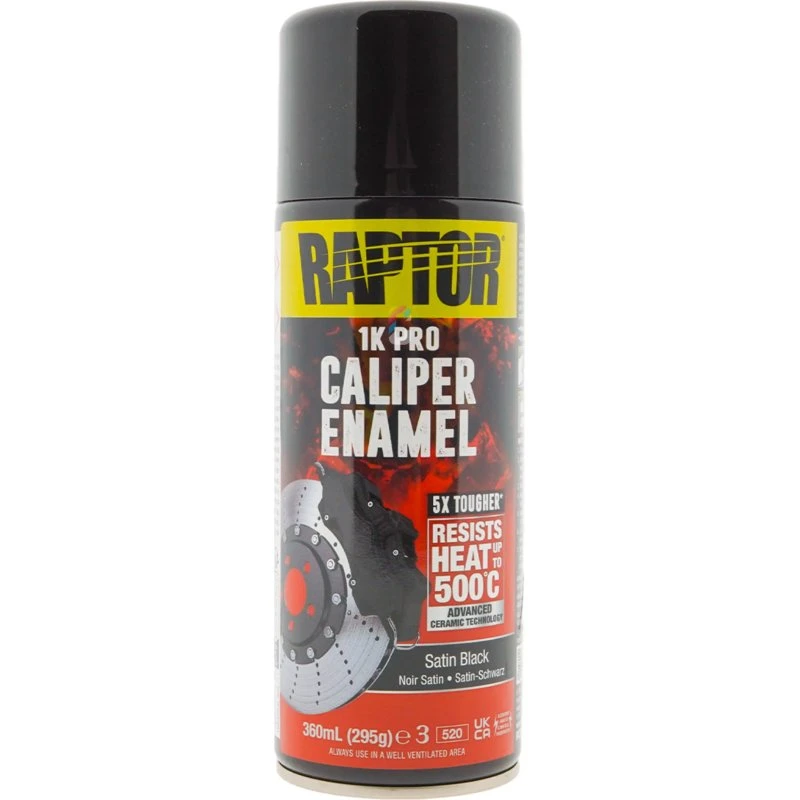 Raptor Caliper Enamel Negro Satinado 400ml