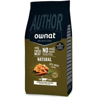Ownat Author Pienso para Gatos Esterilizados con Pollo, 3 kg