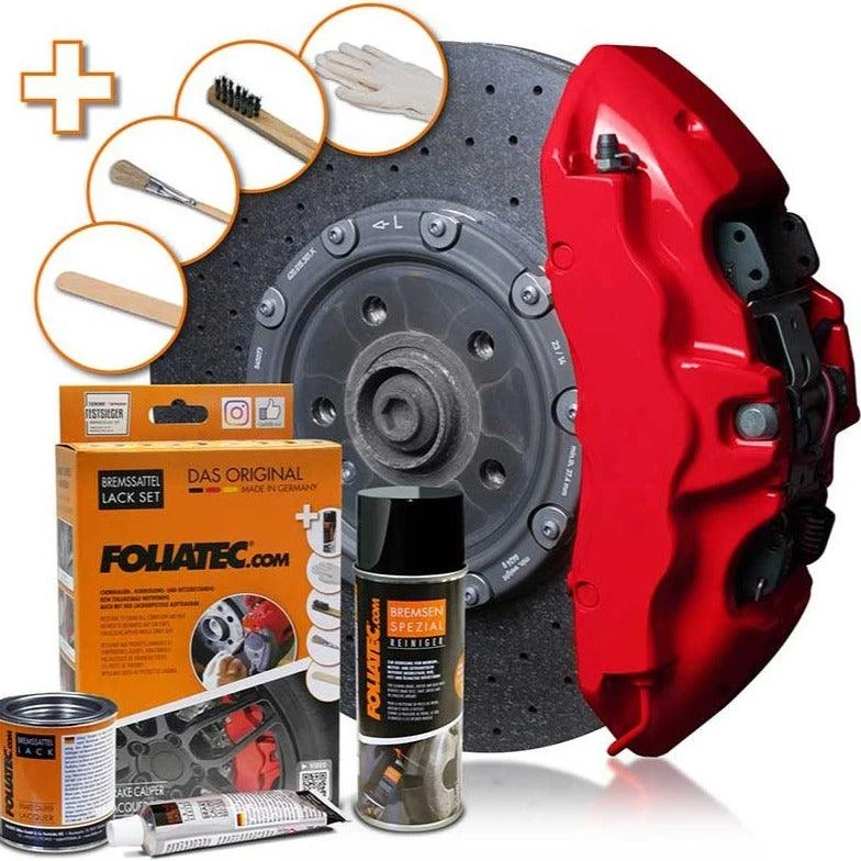 Foliatec FO2160 Pintura Frenos Rojo Racing 3 Componentes