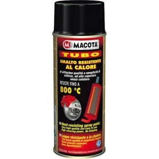 MACOTA TUBO Pintura Negra Alta Temperatura 400 ml