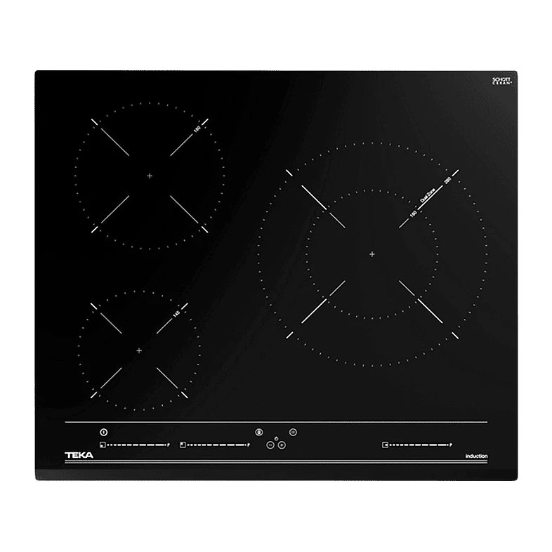 Placa de Inducción Teka IZC 63015 MSS, 3 Zonas, 60 cm, Negro