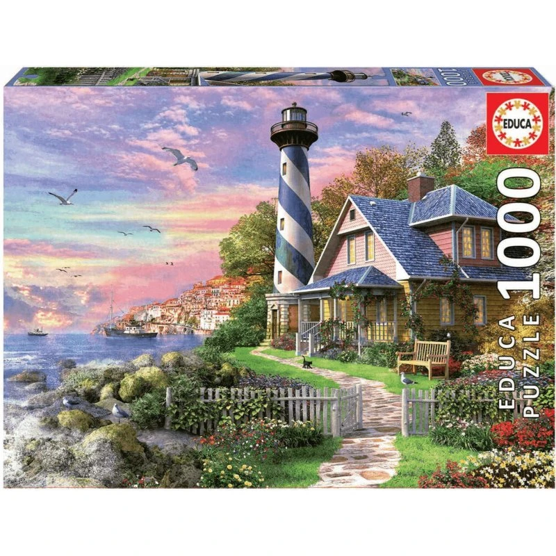 Educa Puzzle Faro en Rock Bay 1000 Piezas