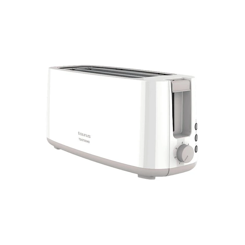 Tostadora Taurus Toastissimo 1400W - 2 Ranuras Extralargas, Blanco