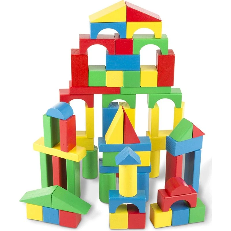 Melissa & Doug 100 Bloques de Madera