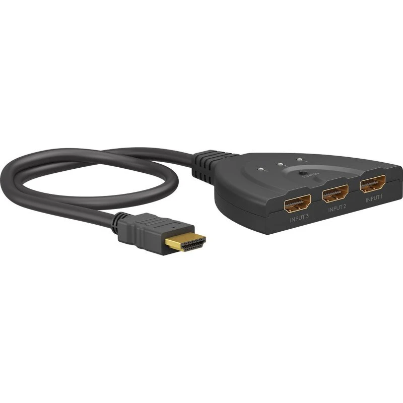 Goobay Conmutador HDMI 3x1 4K@30Hz