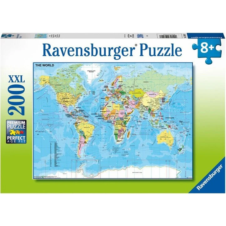 Ravensburger Puzzle Mapa del Mundo 200 Piezas