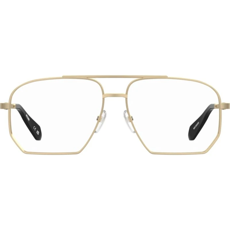 Moschino MOS656 Gafas de Vista Cuadradas en Acero Oro Rosa