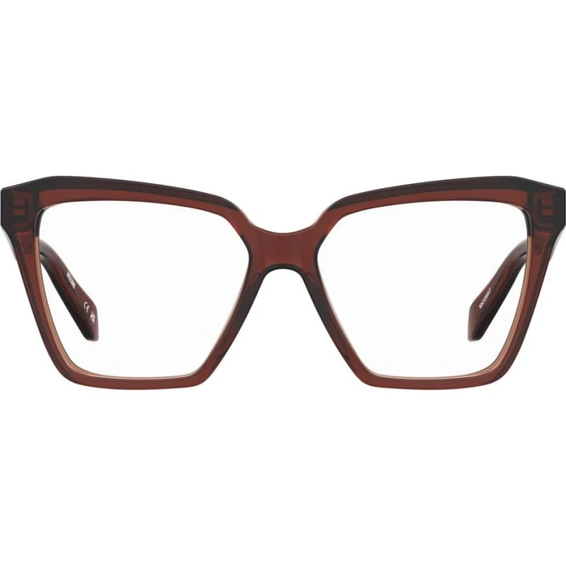 Moschino MOS657 Gafas de Vista Cuadradas para Mujer - Marrón