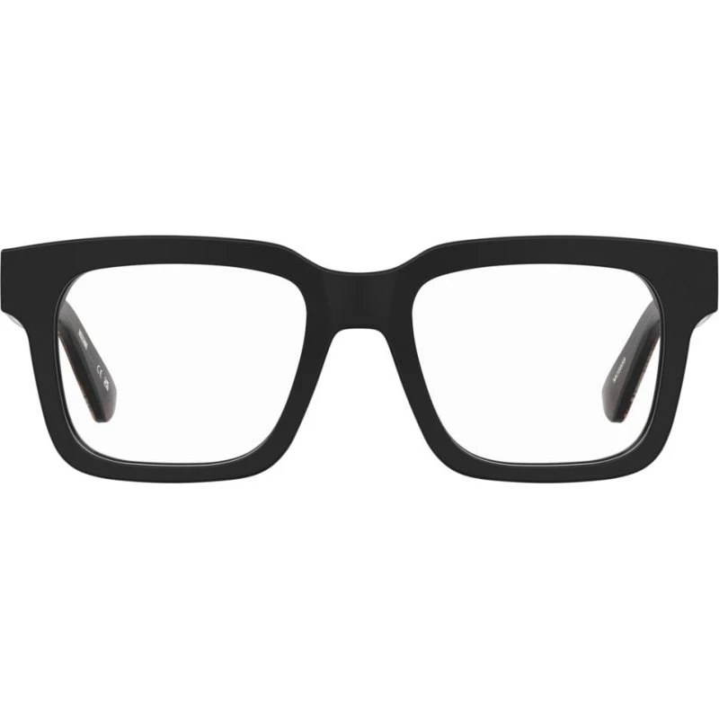 Moschino MOS659 Gafas de Vista Cuadradas para Hombre en Negro