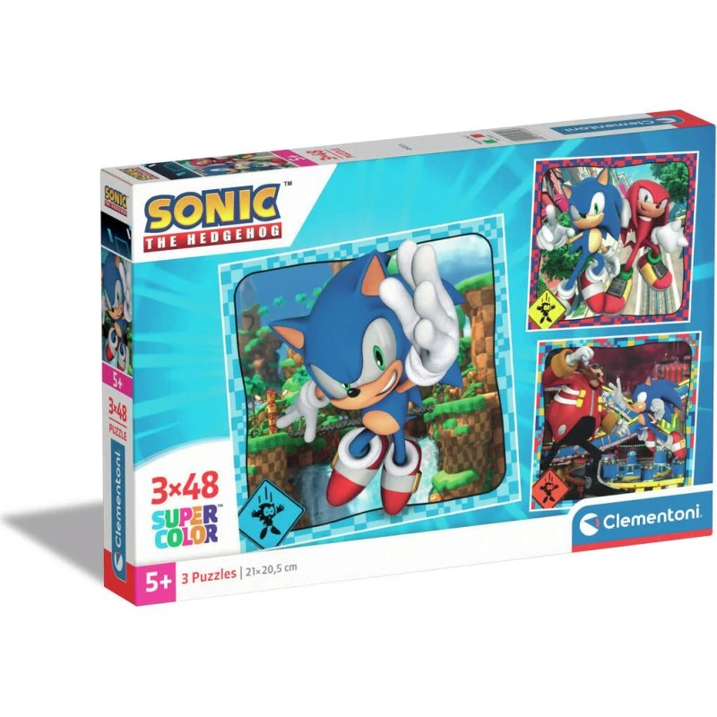 Clementoni Puzzle Sonic 3x48 Piezas