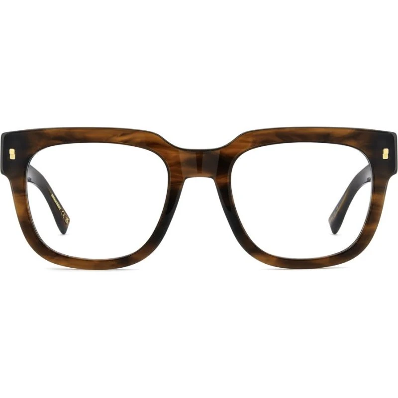 Dsquared2 D2 0181 Gafas de Vista Cuadradas Marrón para Hombre