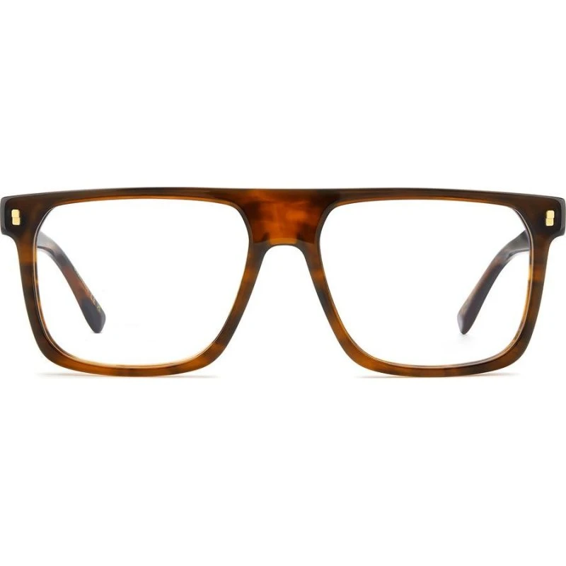 Dsquared2 D2 0182 Gafas de Vista Rectangulares Marrón para Hombre