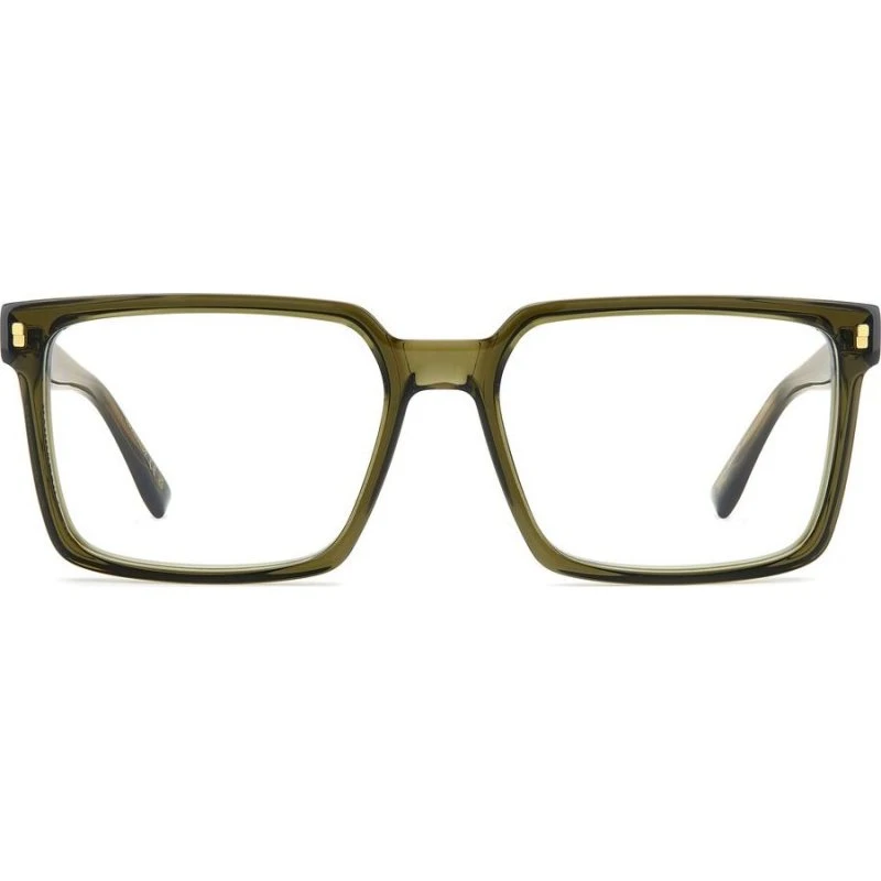 Dsquared2 D2 0183 Gafas de Vista Cuadradas Verdes para Hombre